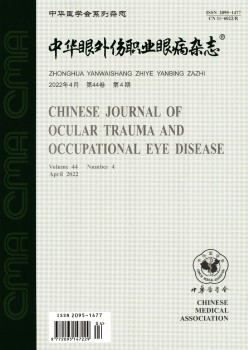 眼内伤职业眼病杂志